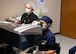 U.S. Air Force medical personnel monitor imaging and guide a laser vision correction procedure at the Joint Warfighter Refractive Surgery Center at Joint Base San Antonio-Lackland, Texas, April 15, 2026.