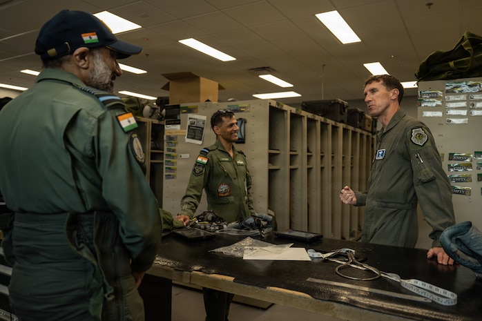 USAF leaders and IAF Air Chief Marshal Amar Preet Singh