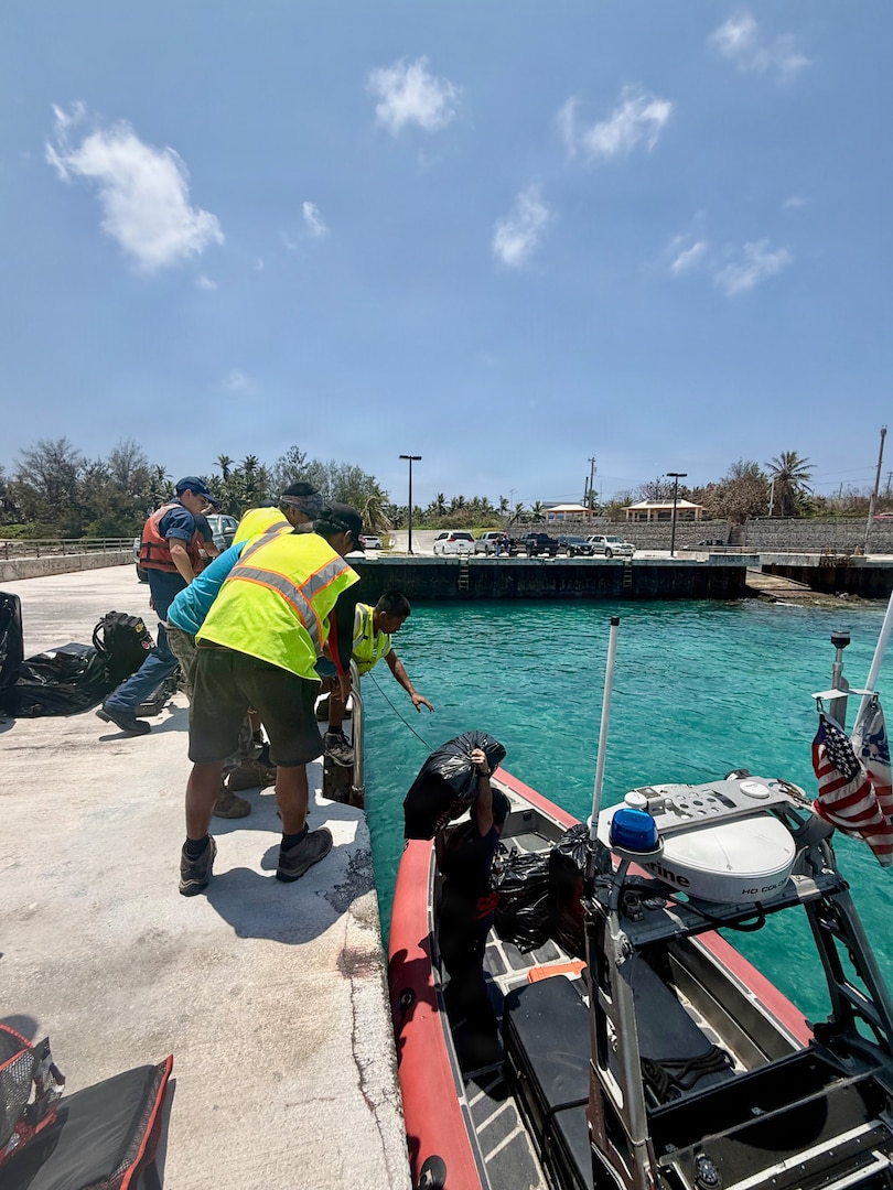 U.S. Coast Guard crews pressed north on April 19, 2026, ensuring the safety of Apra Harbor before moving toward communities still isolated by the effects of Super Typhoon Sinlaku, launching a coordinated surge to fully reopen ports across Guam and the Commonwealth of the Northern Mariana Islands and deliver resources. (