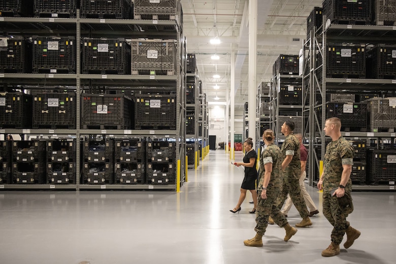 U.S. Marine Corps Sgt. Maj. Carlos A. Ruiz, the 20th Sergeant Major of the Marine Corps, serves as the guest speaker for the Class II Logistics Facility ribbon cutting ceremony, Marine Corps Base Camp Lejeune, North Carolina, April 14, 2026. The new Class II Logistics Facility consolidates both the Consolidated Storage Program’s high-volume Individual Issue Facility operations and the Class II Sustainment Program’s technical maintenance and repair mission, ensuring Marines are more efficiently equipped and mission-ready. (U.S. Marine Corps photo by Gunnery Sgt. Jordan E. Gilbert)