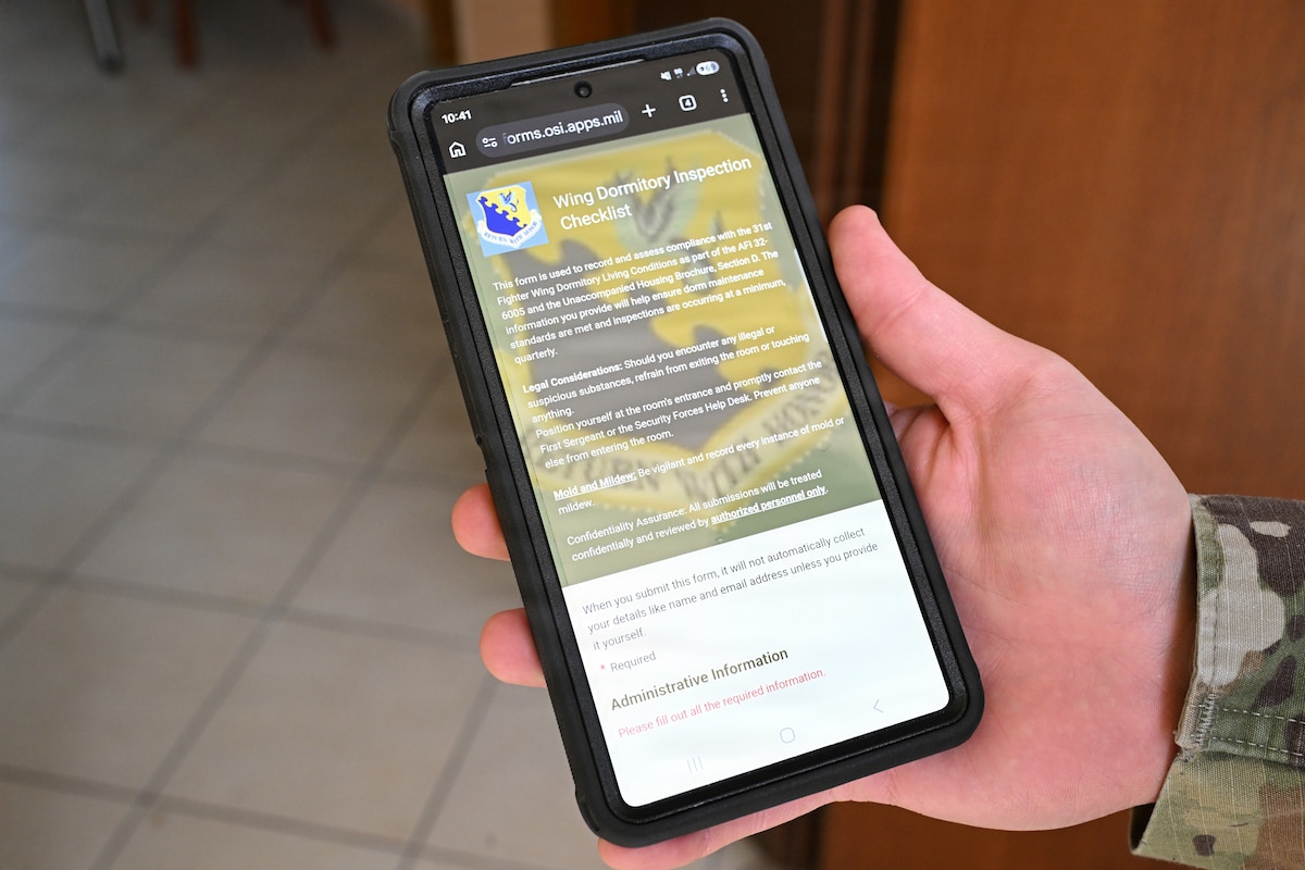 Picture of the revamped dorm app.