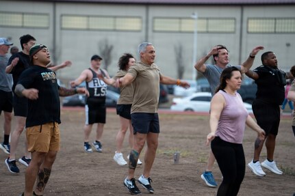 Physical Training with the troops