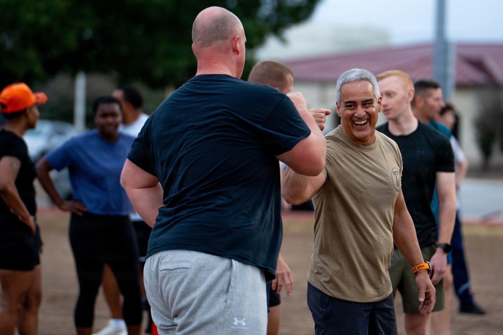 Physical Training with the troops