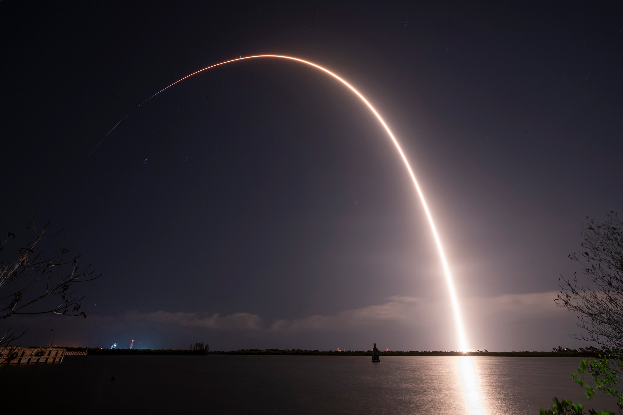 The U.S. Space Force’s (USSF) Space Systems Command (SSC) and Combat Forces Command (CFC) successfully delivered the Global Positioning System (GPS) III-8 (Space Vehicle-10, SV-10) mission into orbit as part of the National Security Space Launch (NSSL) program. SpaceX’s Falcon 9 rocket launched the mission Apr. 21 at 2:53 a.m. EDT (11:53 p.m. PDT Apr. 20) from Space Launch Complex (SLC)-40 at Cape Canaveral Space Force Station, Fla.
