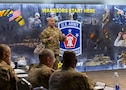 Lt. Gen. Johnny K. Davis, commanding general of U.S. Army Recruiting Command, delivers opening remarks during the USAREC Senior Leader Forum at the Patton Museum, Fort Knox, Kentucky, April 16, 2026. The forum was an opportunity for senior leaders from across USAREC to discuss the expansion of the command's mission to include every facet of the Army's Force Generation Pipeline, from first contact to first unit of assignment.