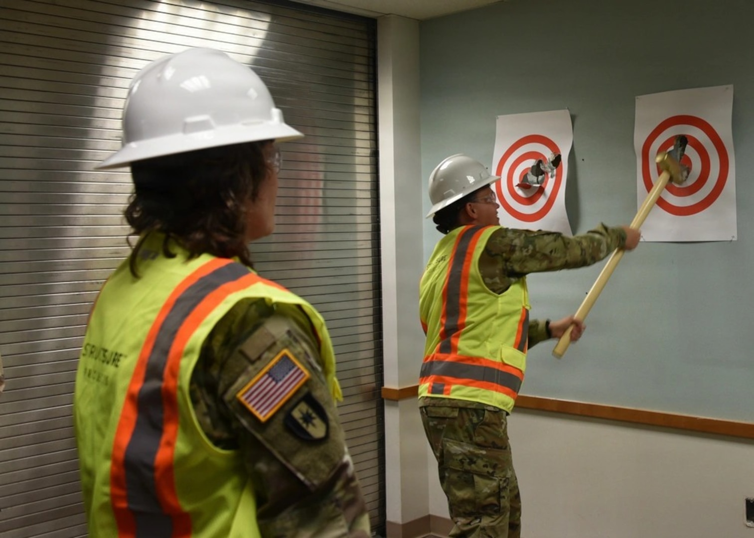 Womack Army Medical Center (WAMC) leaders and staff participated in a wall breaking ceremony on April 14, 2026. WAMC is set to undergo a transformational upgrade to its surgical capabilities, launching a multi-year project that will equip its team with the next generation of medical technology. The expansion will solidify WAMC’s position at the forefront of military medical care and enhance its mission to serve the Fort Bragg community. (Photo by Keisha Frith, Womack Army Medical Center Public Affairs Office)
