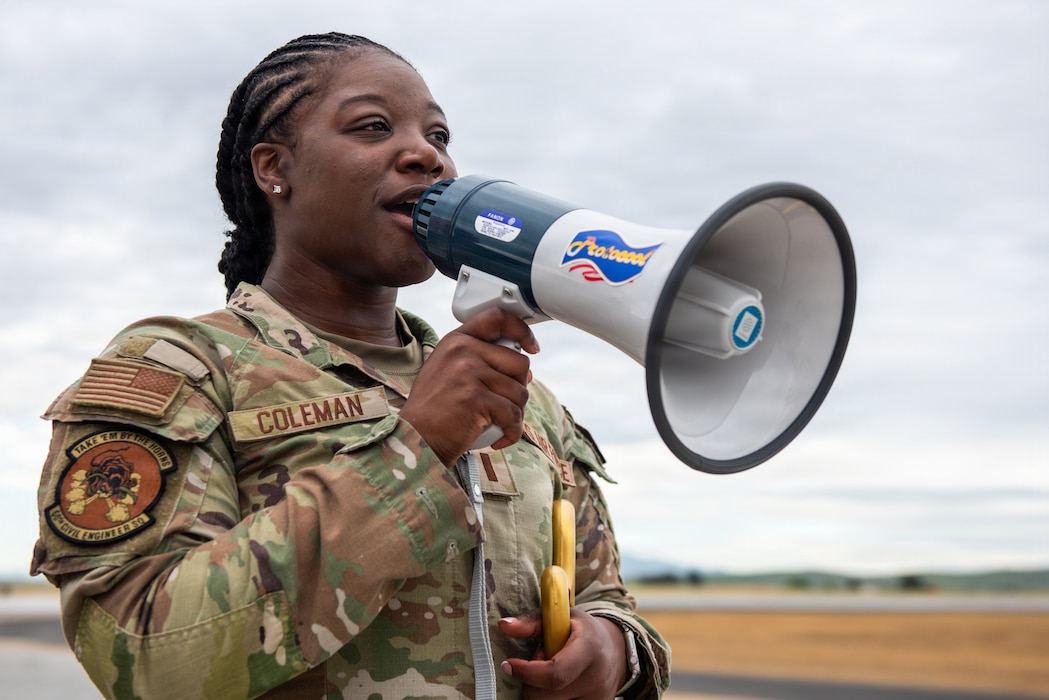 Project officer announces start of ceremony