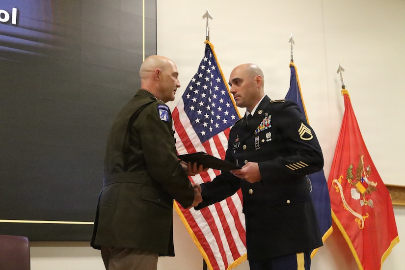 U.S. Army Warrant Officer Candidate School Class 26-001, conducted by the 166th Regiment – Regional Training Institute, graduated 15 Pennsylvania Army National Guard Soldiers at Fort Indiantown Gap, Pennsylvania April 17, 2026, at the conclusion of the training course. Of the 15 graduates, nine were appointed to the rank of Warrant Officer 1, while six received certificates of eligibility pending assignment to warrant officer positions in the future. The graduation marks a continuation of the Pennsylvania Army National Guard’s warrant officer development pipeline. (U.S. Army National Guard photo by Sgt. 1st Class Shane Smith)