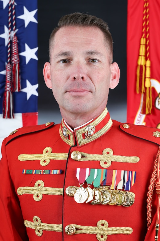 Major Nathan D. Morris, U.S. Marine Drum & Bugle Corps commanding officer