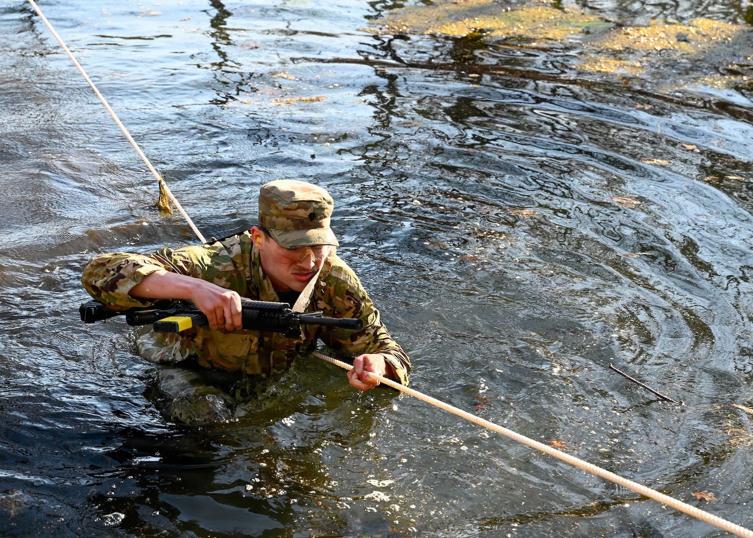 Minnesota Army National Guard Spc. Bronson Stachowiak, from Cottage Grove, Minnesota, who serves as a unit supply specialist with Headquarters and Headquarters Company, 682nd Engineer Battalion is one of 27 service members from the Minnesota National Guard and NATO allied nations Canada and Croatia who participated in the 2026 Minnesota Best Warrior Competition April 15-18, 2026, at Camp Ripley, near Little Falls, Minnesota.