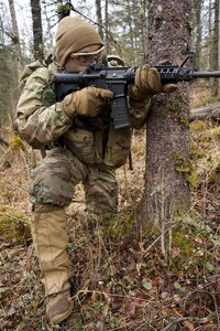 University of Alaska Army ROTC cadets train at Alcantra Armory
