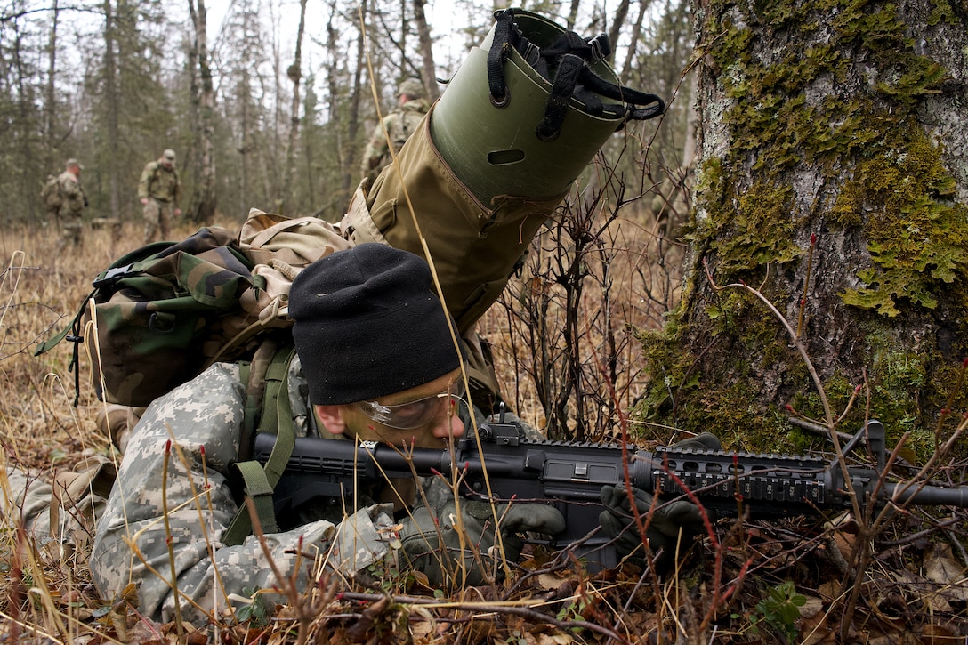 University of Alaska Army ROTC cadets train at Alcantra Armory