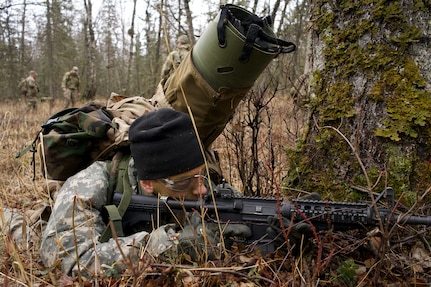 University of Alaska Army ROTC cadets train at Alcantra Armory
