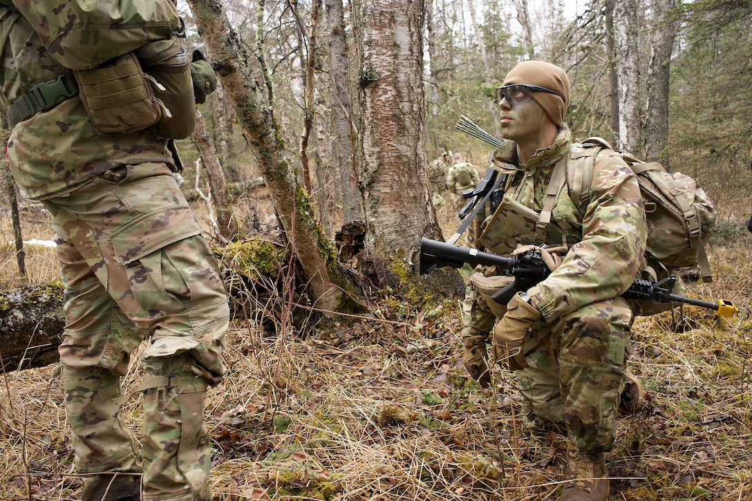 University of Alaska Army ROTC cadets train at Alcantra Armory