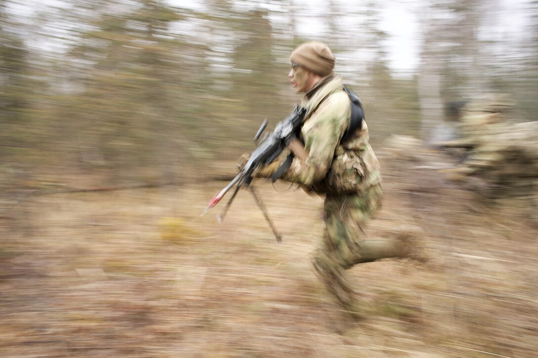 University of Alaska Army ROTC cadets train at Alcantra Armory