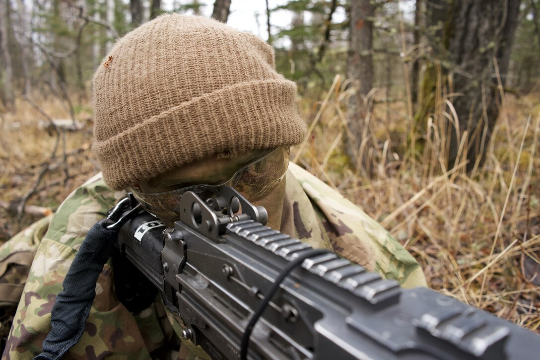University of Alaska Army ROTC cadets train at Alcantra Armory