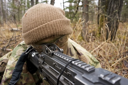 University of Alaska Army ROTC cadets train at Alcantra Armory