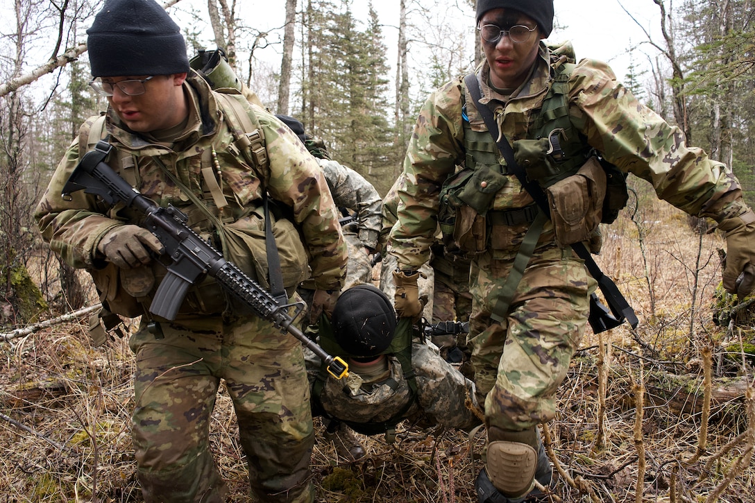 University of Alaska Army ROTC cadets train at Alcantra Armory