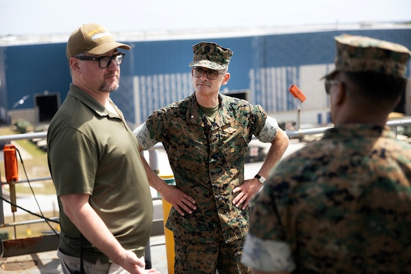 Top Marine Corps Medical Officer Visits Blount Island to Assess Prepositioned Capabilities