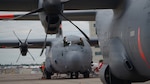 Airmen from the 146th Airlift Wing, 152nd Airlift Wing and the 302nd Airlift Wing train alongside CAL FIRE ground crews during their annual Modular Airborne Firefighting System, or MAFFS, recertification training at McClellan Air Tanker Base, Sacramento, Calif., April 20, 2026.