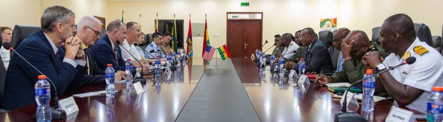 Adm. George M. Wikoff, commander of U.S. Naval Forces Africa (NAVAF), visited Accra April 21-22, meeting with U.S. embassy leadership and senior Ghanaian government officials to reinforce shared maritime security priorities in the Gulf of Guinea and to advance cooperation between the United States and the Ghana Navy.