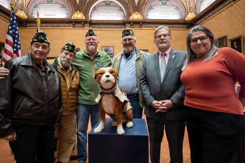 Connecticut State Library Unveils New Sgt. Stubby Statue