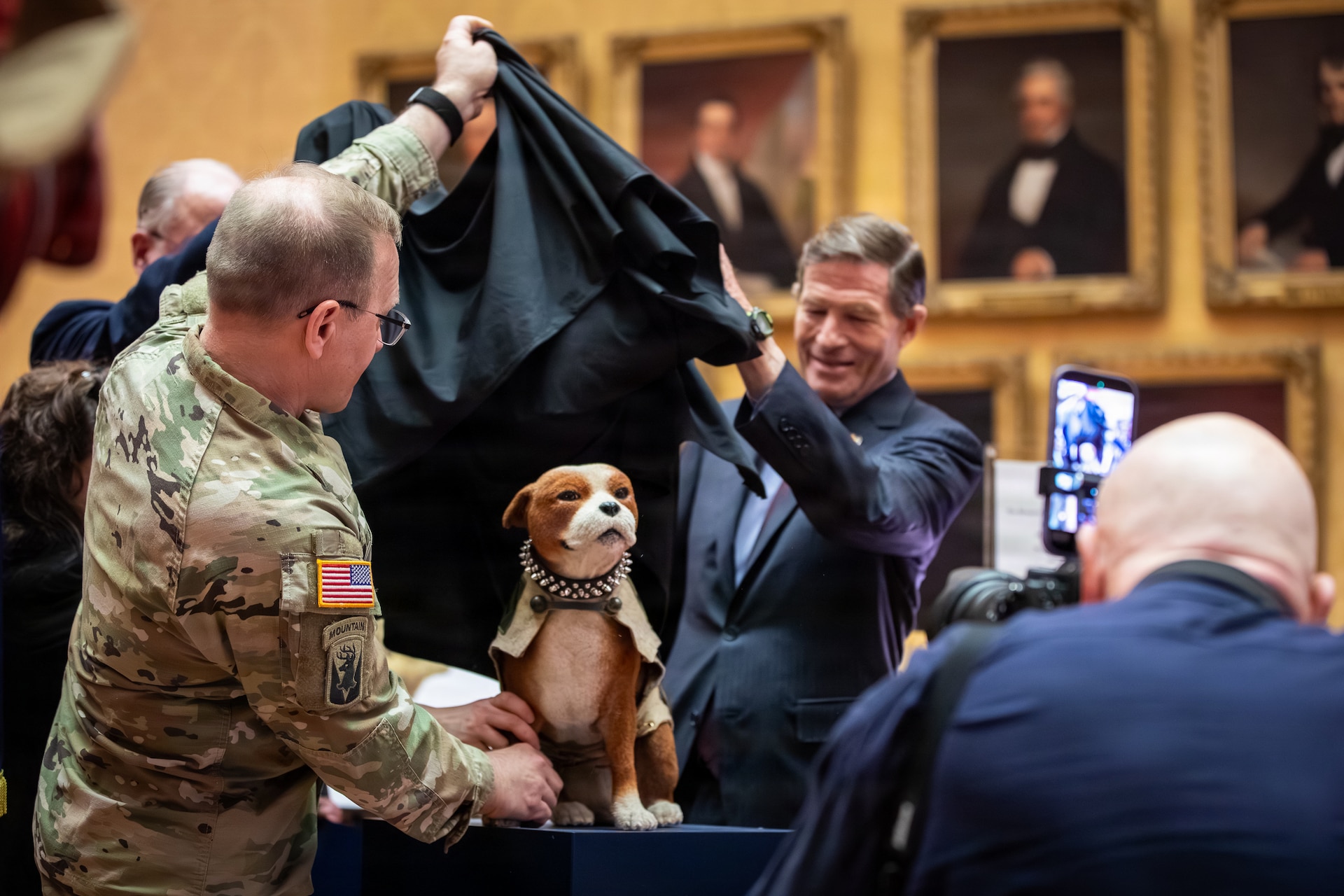 Connecticut State Library Unveils New Sgt. Stubby Statue