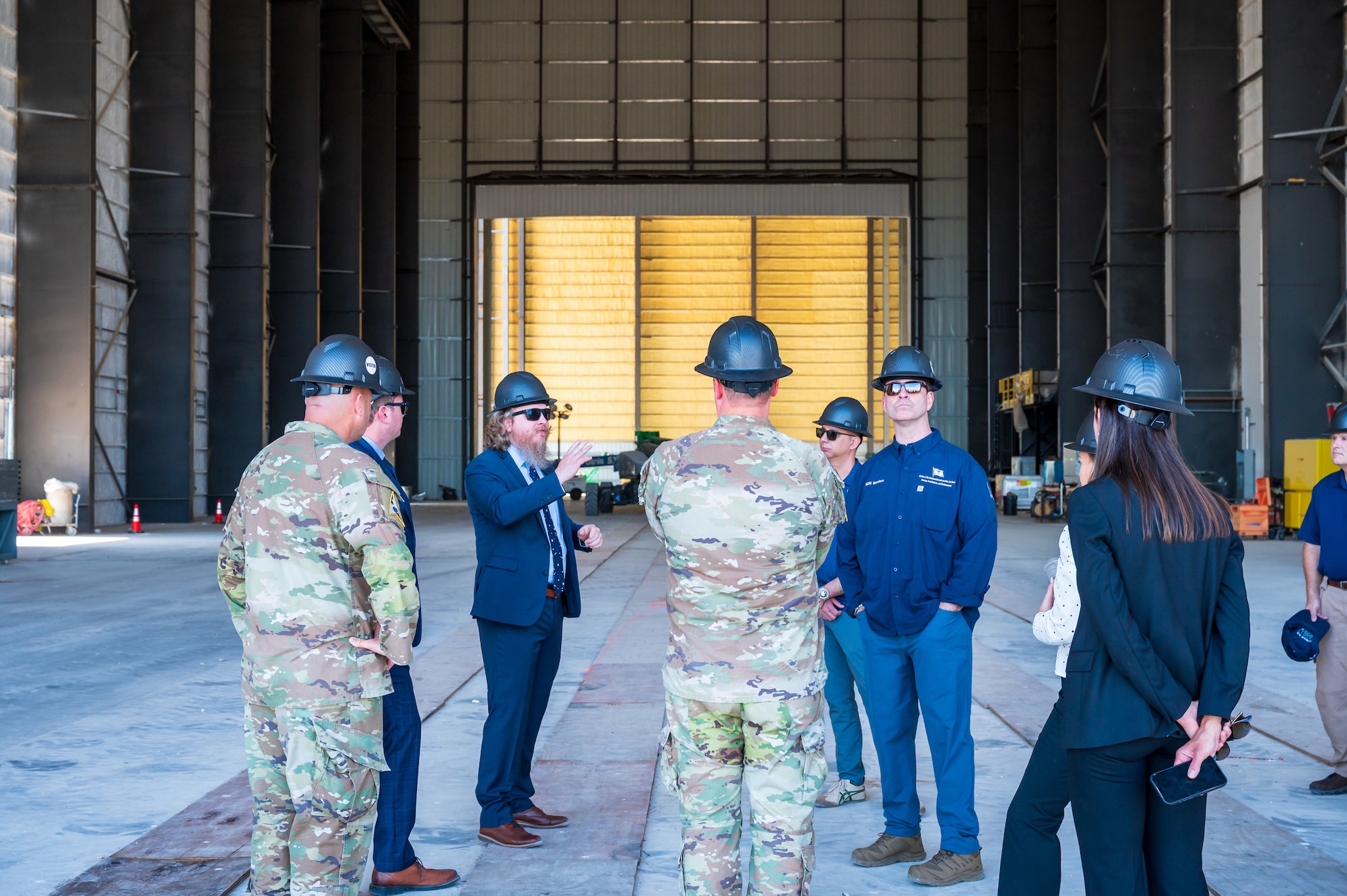 The Honorable Michael J. Borders, assistant secretary of the Air Force for energy, installations and environment, tours civilian launch service provider lease and construction sites at Cape Canaveral Space Force Station, Fla., April 16, 2026. Borders’ visit included a Space Launch Delta 45 space access mission overview, a review of daily launch operations and discussions regarding the Spaceport of the Future Infrastructure investment program. (U.S. Space Force photo by Gwendolyn Kurzen)