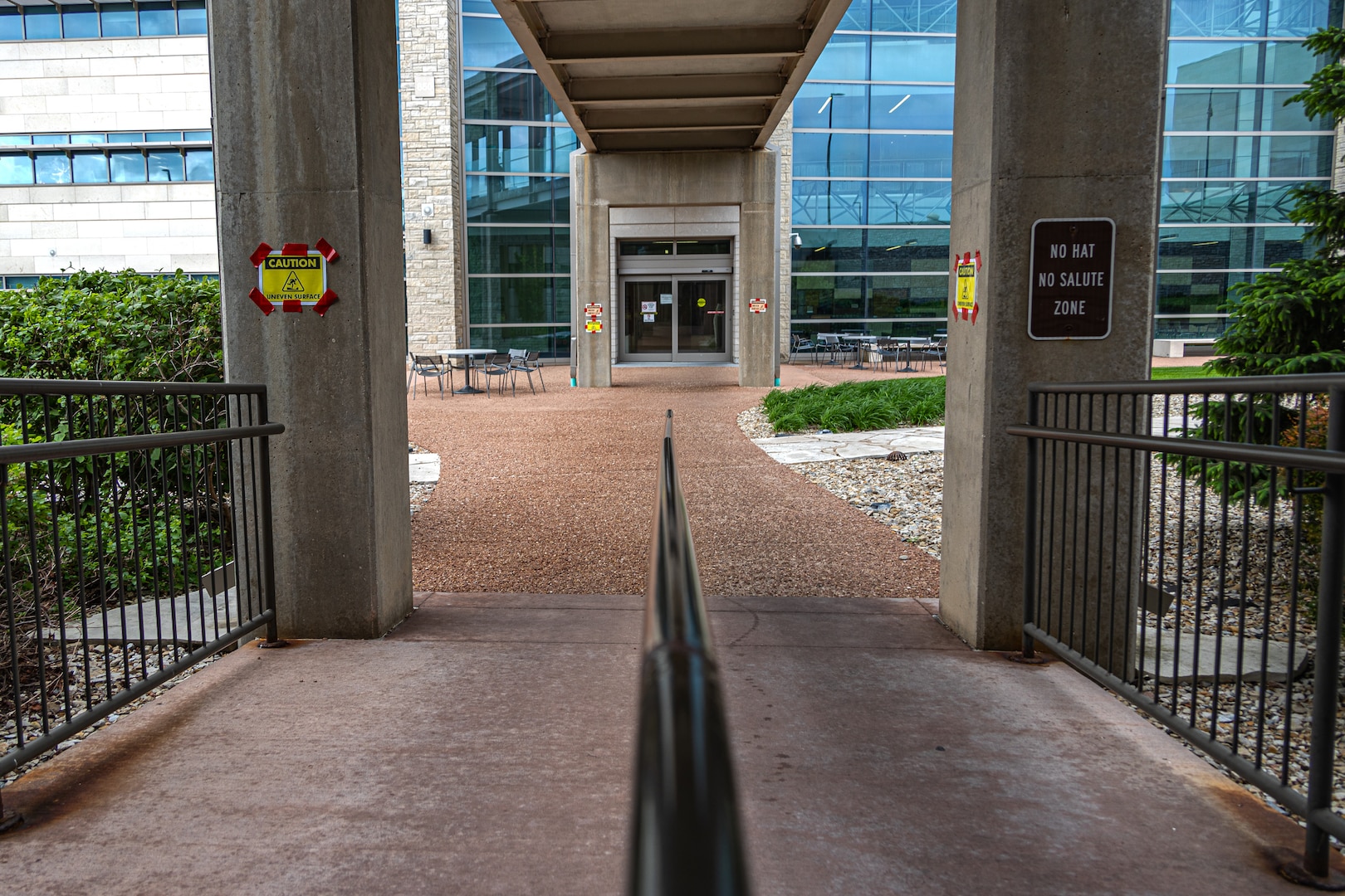 Beginning May 4, all access between the parking garage and the hospital must be routed through the 1st-floor skybridge.

A construction project to replace uneven, rocky pavement with a new concrete walkway will result in the closure of the ground-level path and the Healing Garden from May 4 through May 11.