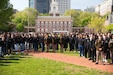 The U.S. Army Reserve marked its 118th birthday at Philadelphia's Independence Hall and Betsy Ross House, enlisting 118 future Soldiers in a ceremony that included a National Anthem performance by Chief Warrant Officer 2 and country musician Craig Morgan Greer, a cake-cutting by Army Reserve chefs, and remarks by Lt. Gen. Robert Harter, chief of Army Reserve and commanding general, U.S. Army Reserve Command.