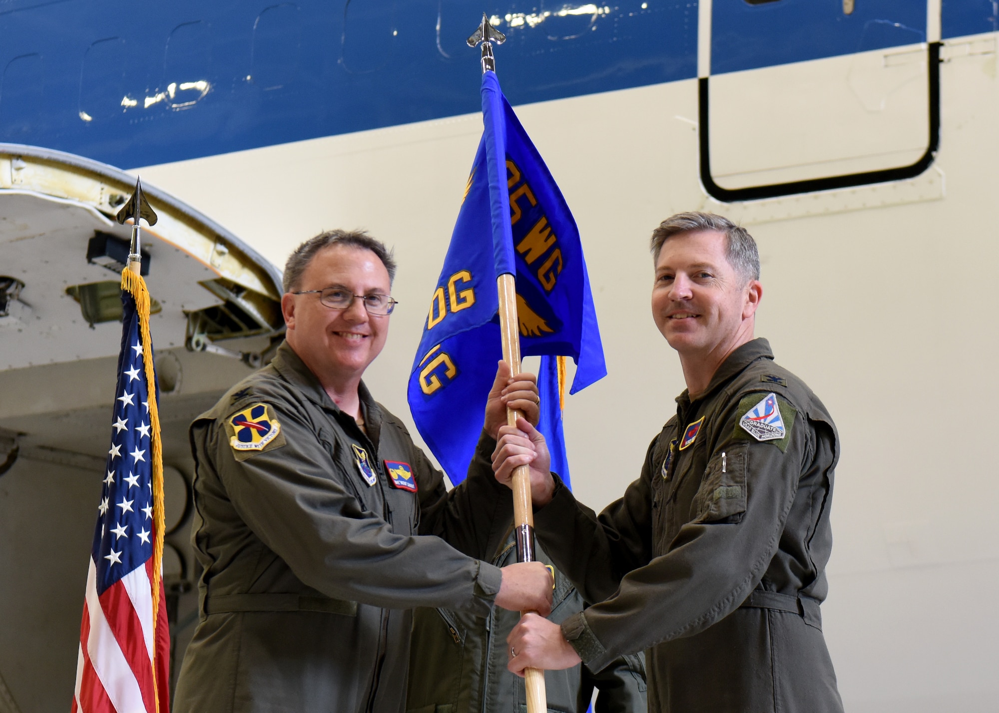 Col. David Leaumont and Col. Patrick Hook pose for a photo