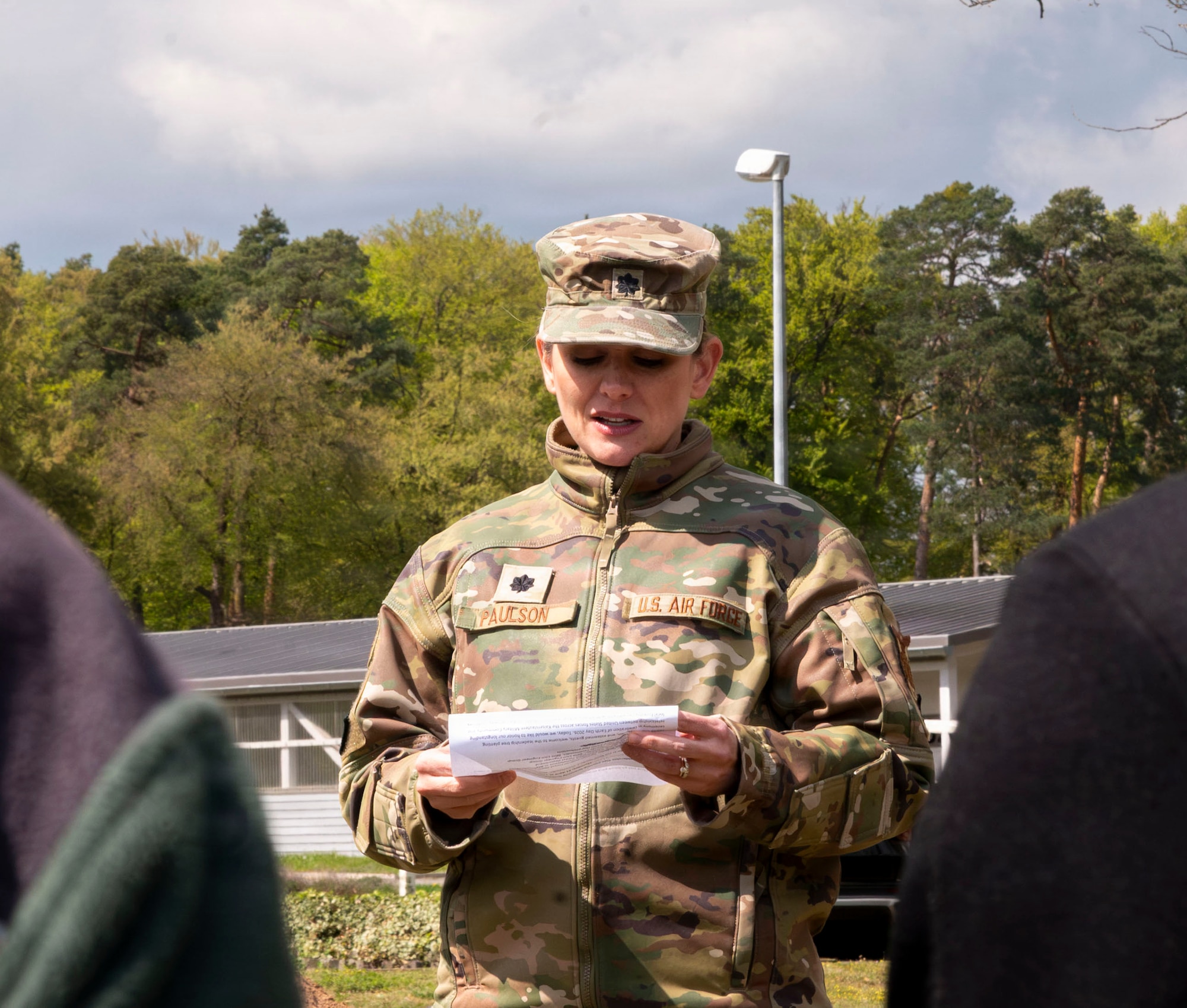 woman speaks to group