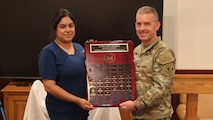 Nominees were evaluated with six criteria; completion of tasks within timelines, accuracy and efficiency, self-respect and professionalism which reflects the standards expected of corps employees, commitment and identification with the district and its missions, exemplary representation of the district when working with the public and other offices, evidence of good working relationships and one year of experience in the administrative support field.