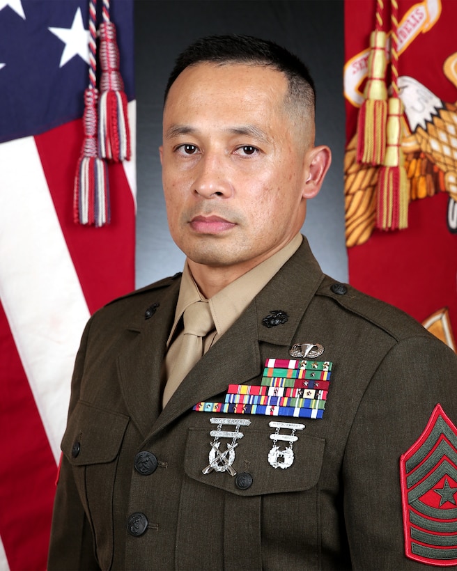 Sergeant Major Roberto A. Sim, Command Senior Enlisted Leader, U.S. Marine Corps Forces Reserve and U.S. Marine Corps Forces South