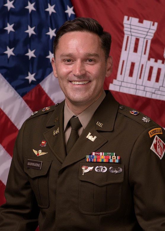 A portrait of a U.S. Army officer in dress uniform