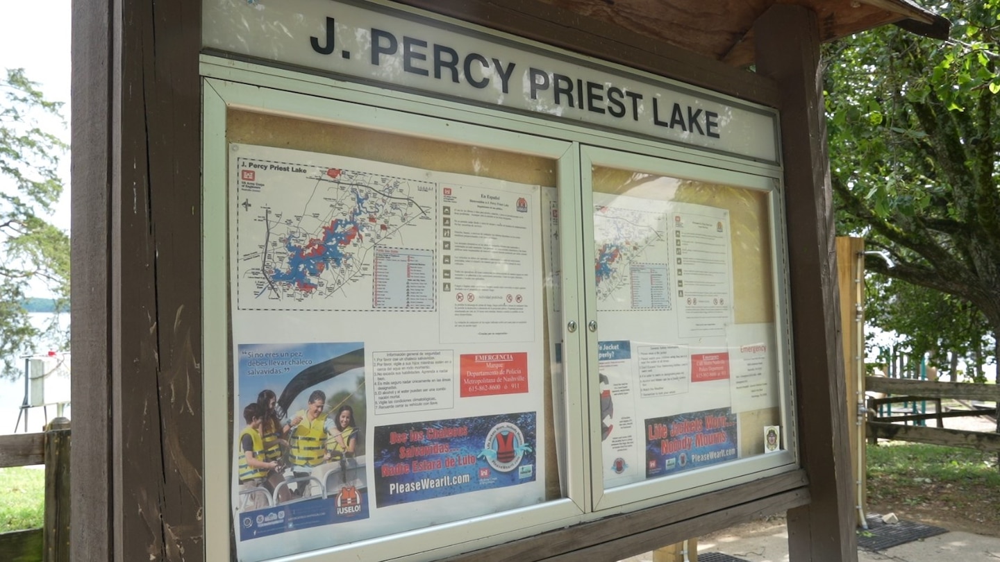 A new bilingual information board featuring maps and water safety guidance is displayed at J. Percy Priest Lake, April 17, 2024. As part of a public safety initiative, the U.S. Army Corps of Engineers Nashville District installed 18 of these boards in popular recreation areas, providing rules, emergency contact information, and life jacket advocacy in both English and Spanish to better serve the entire community.

The Nashville District manages 284 recreation areas, supporting over 22.7 million visitors every year. From camping and hiking to boating and fishing, our public lands give visitors places to enjoy the outdoors across 4,600 miles of shoreline. (U.S. Army Corps of Engineers photo)