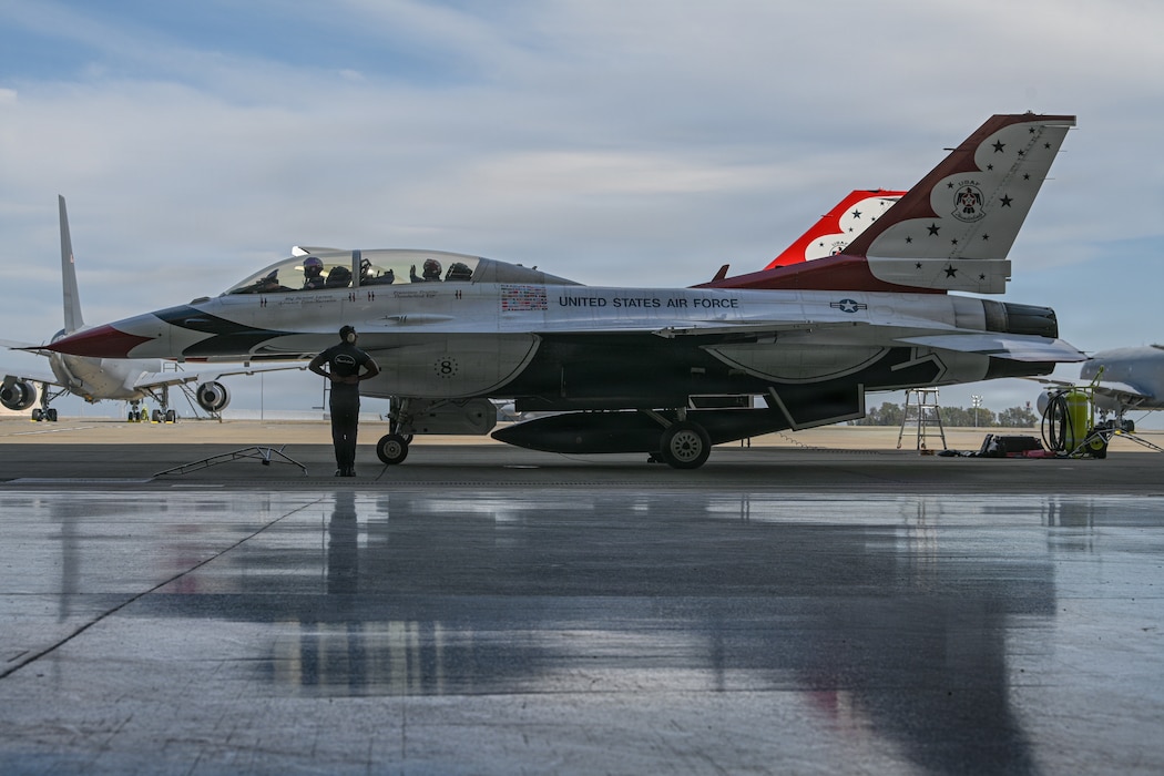 An image of a Thunderbird demo jet