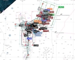 A graphic displaying all search patterns conducted by U.S. Coast Guard and partner agencies during the search for the cargo vessel Mariana and the ship’s crew members offshore Saipan from April 16-26, 2026. Coast Guard crews and partners have searched for more than 85 hours, covering over 127,900 square nautical miles, roughly the size of California. (U.S. Coast Guard photo)