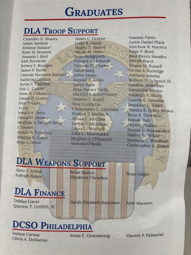 The Defense Logistics Agency graduated more than 80 employees from its Pathways to Career Excellence Program in a ceremony in Philadelphia on April 22.