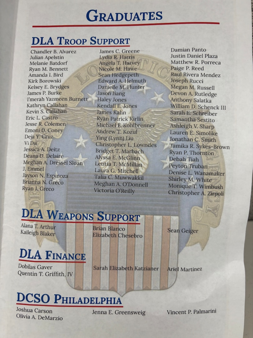 The Defense Logistics Agency graduated more than 80 employees from its Pathways to Career Excellence Program in a ceremony in Philadelphia on April 22.