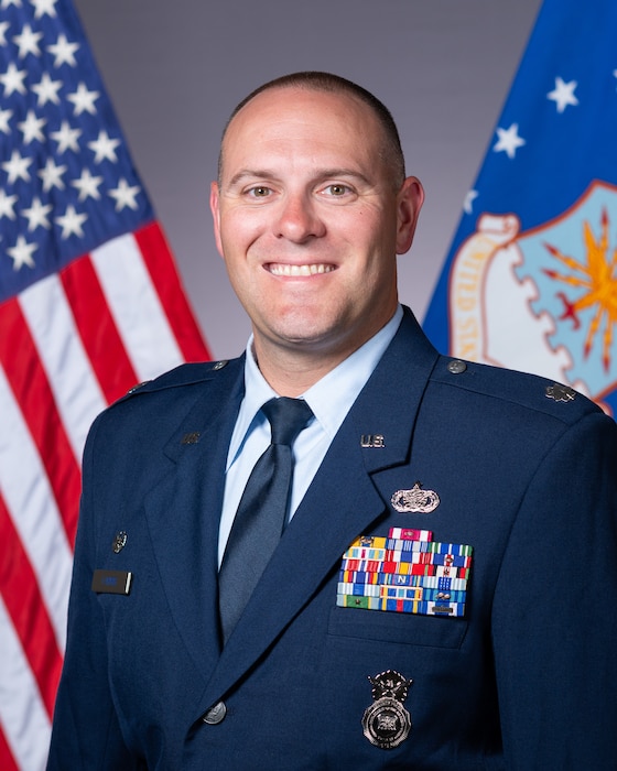 Maj Taylor Farris currently serves as the 412th Security Forces Squadron commander at Edwards Air Force Base, California.