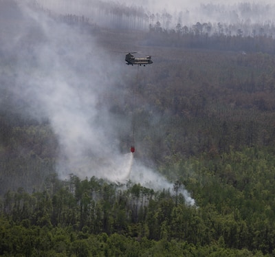 Georgia Guard Helps Fight Wildfires in South Georgia