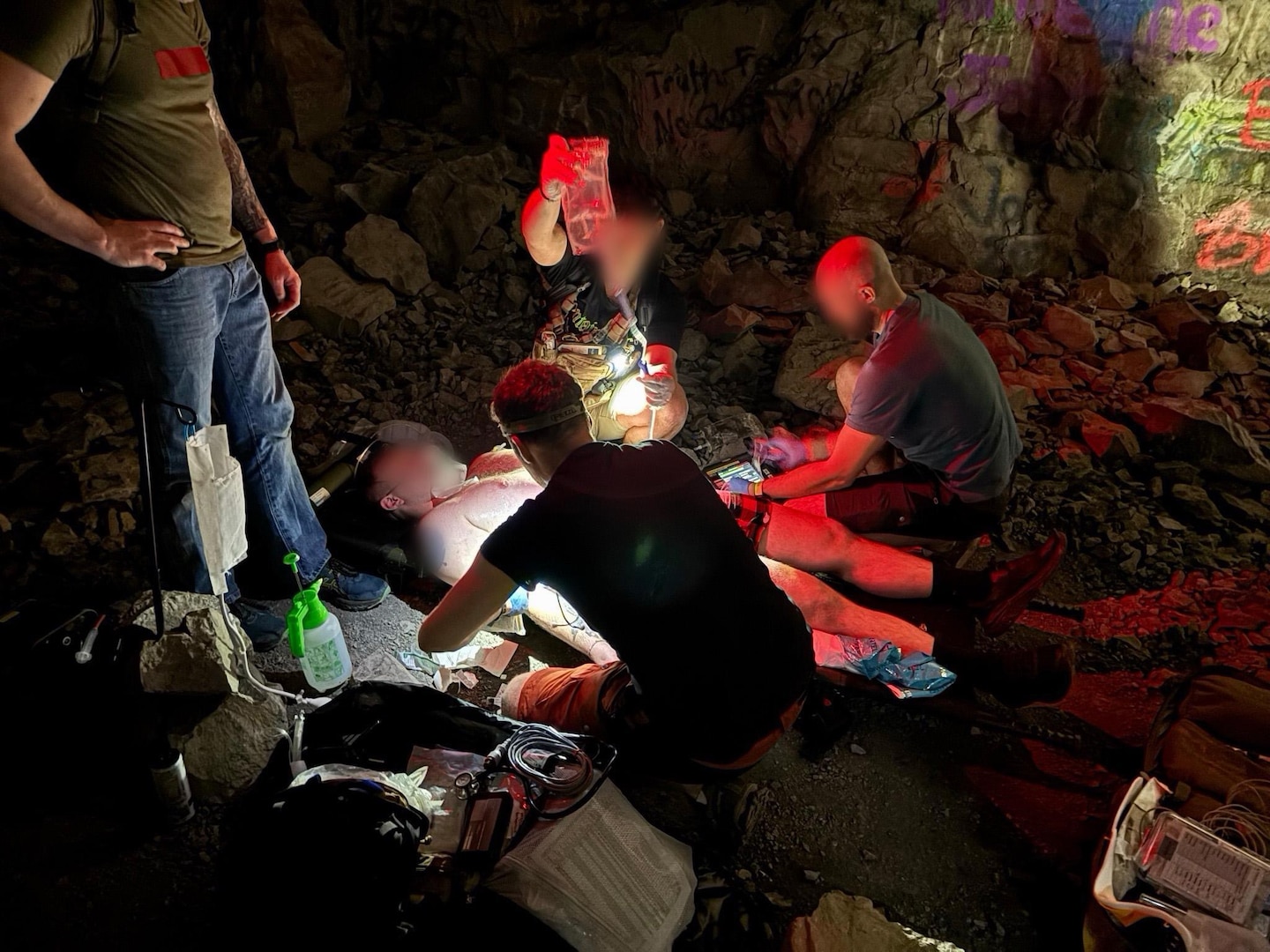 men in combination of civilian and military uniforms performing day and night maneuvers in a variety of urban and forest environment