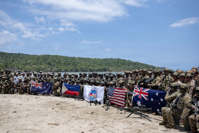During the counter-landing live-fire training, forces demonstrated their ability to sense the actions of a dynamic notional enemy, make collective real-time decisions, and coordinate an array of fire from missile systems, fighter aircraft, mortars, and machine guns.