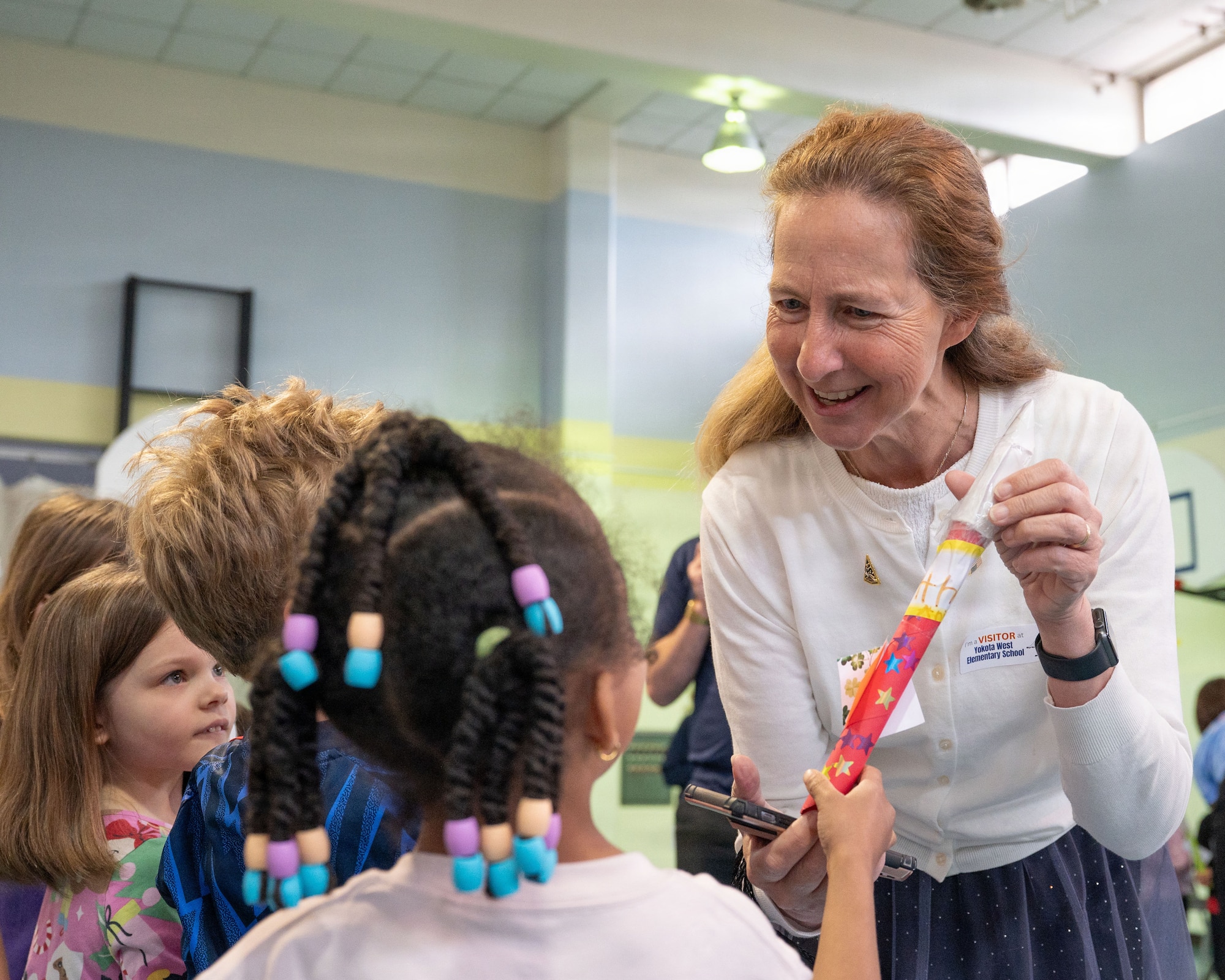 Guardians from U.S. Space Forces-Japan participated in SSC's STEM outreach program to foster early interest in science, technology, engineering, and math, promoting accessibility and curiosity in space-related systems.