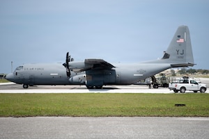 An Aircraft is loaded with cargo.