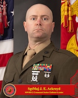 SgtMaj Ackroyd command photograph