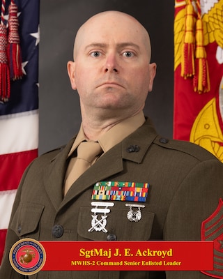 Portrait of Sergeant Major Justin E. Ackroyd