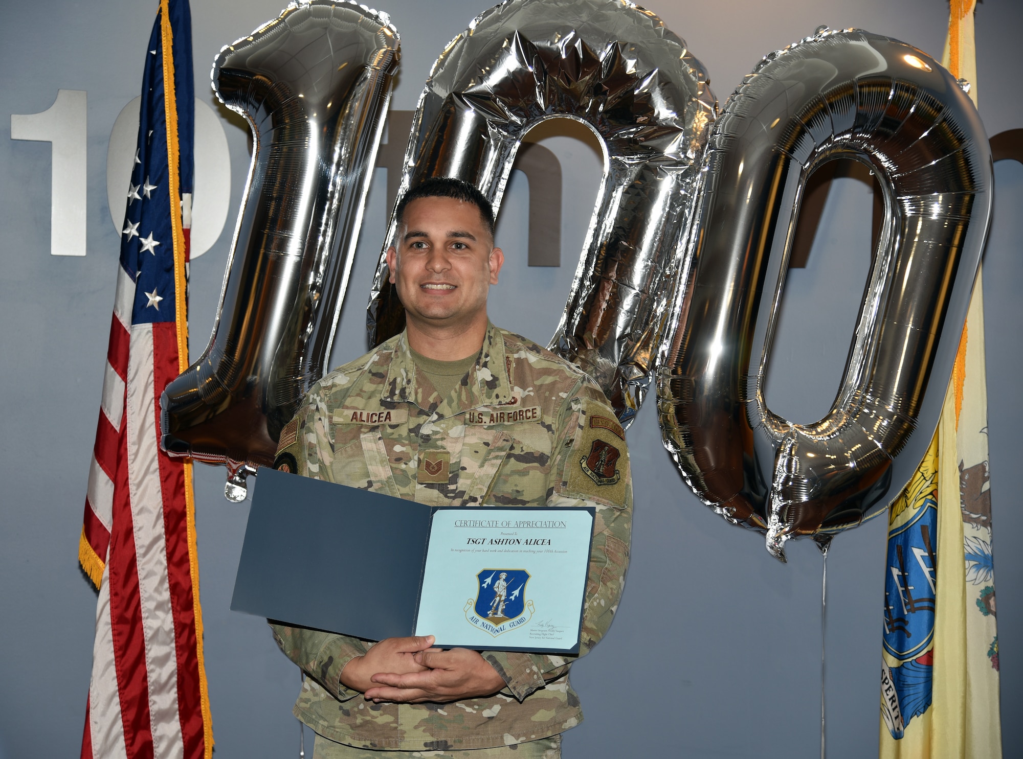 Air National Guard Century Club gets new member.