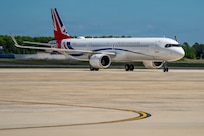 A United Kingdom aircraft carrying Their Majesties of the United Kingdom of Great Britain and Northern Ireland.